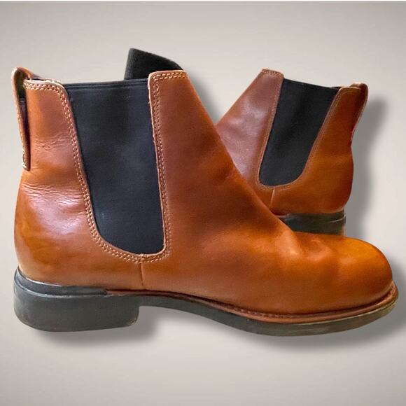 Men's 10 TIMBERLAND Men's Tan Premium Leather Waterproof Chelsea Boots - Picture 4 of 12